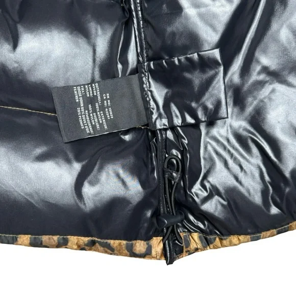 $625 SAM “Elsa” Leopard-Print Down Puffer Jacket — Women’s Small - Picture 8 of 8